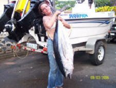 Lee with a 24.5kg Tunny caught March 2006 between Umkomaas & Scottburgh
